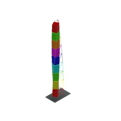 Torre Espiral Multicolor