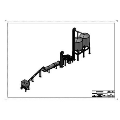Planta de arena silice 3d