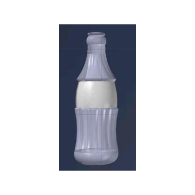 Envase de botella en 3d