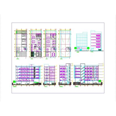 5-story office building with basement