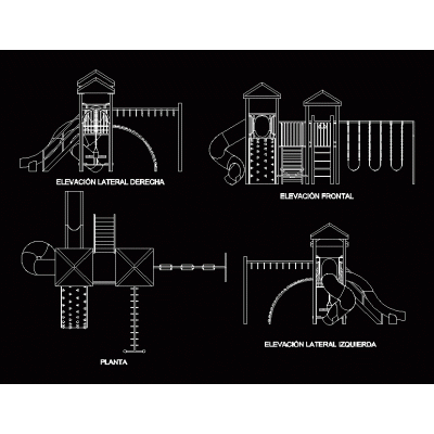Modulo de juegos para parque infantil