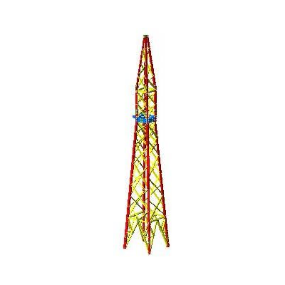 3d high tension tower