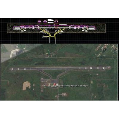 Aeropuerto tepic plano de pista