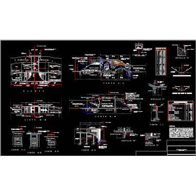 Desfogue combinado y compuerta radial
