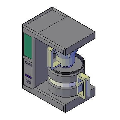 Cafetera electrica 3d