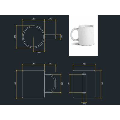 Basic white cup - detail