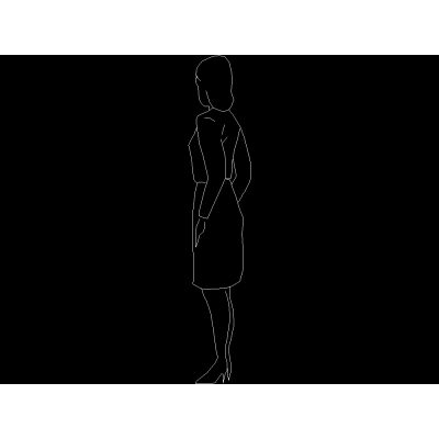 Figura femminile in elevazione