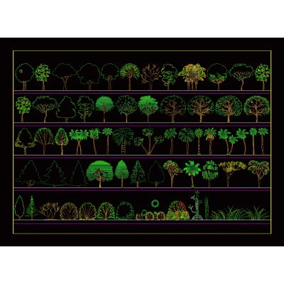 Arboles varios - en vista