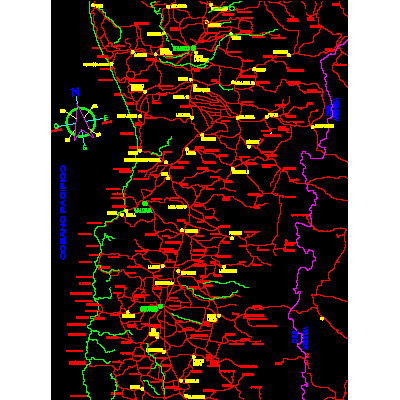 Plano carretero chile (h)