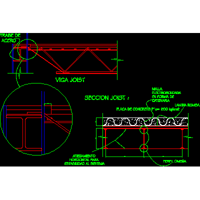 Detalles viga joist