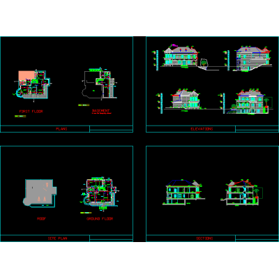 Plan villa meftah