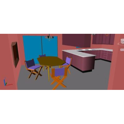 Escena cocina 3d