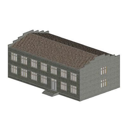 Edificio Institucional 3D