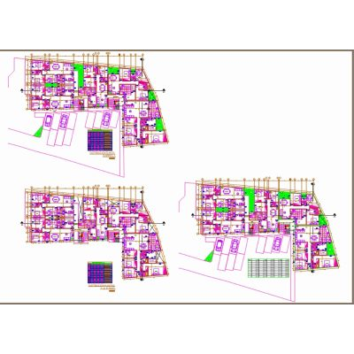 Planos 2D de Condominio Multifamiliar
