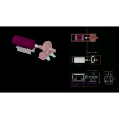 Modèle 3D de pompe hydraulique