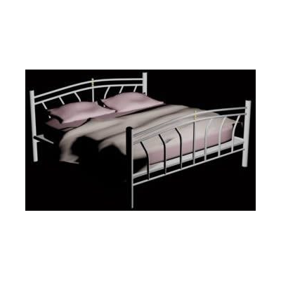 Elegante Cama Doble de Hierro