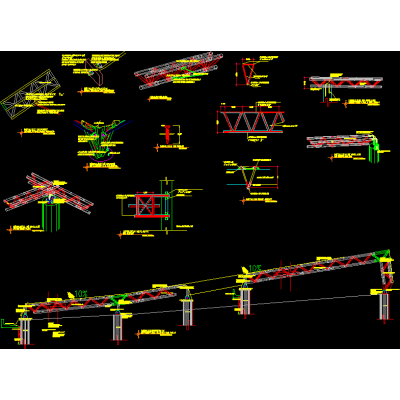 Estructura metalica triangular