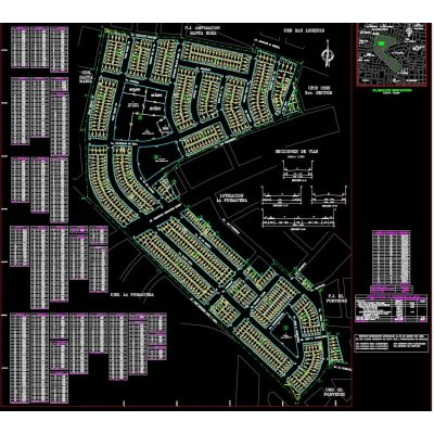 Habilitacion urbana de la ciudad santa rosa ubicada en chiclayo