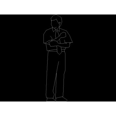 Silhouette elegante in elevazione