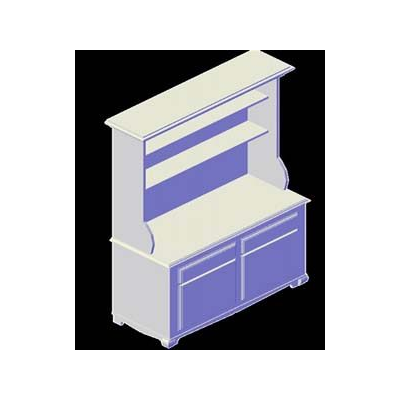 Mostrador de cocina 3d