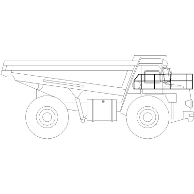 Alzado Lateral De Dumper