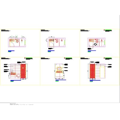 Detallado de banos - autocad