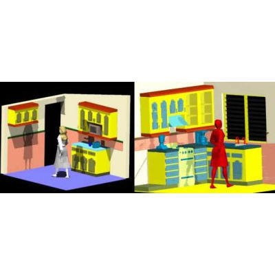 Cocina Compacta en Perspectiva