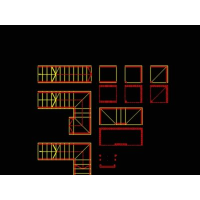 Bloque dinamico de distintos tipos de escaleras