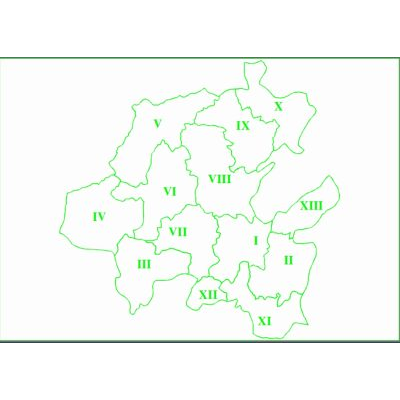 Mapa Esquematico de Zonas Urbanas