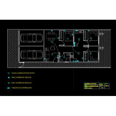 Casa unifamiliar plano electrico
