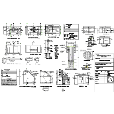 Planos de Parque Recreativo: Detalles Constructivos