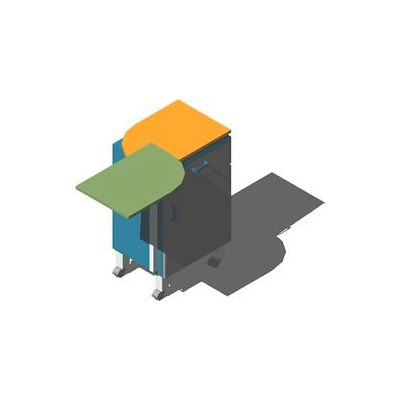 Mesa tabla giratoria 3d