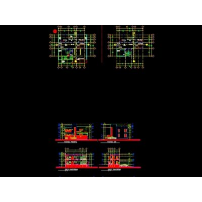 Departamentos en dos niveles planos
