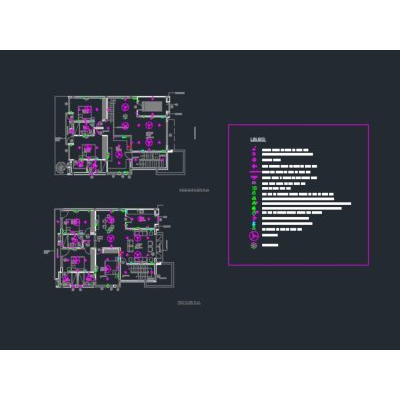 El archivo autocad de electricidad tiene.