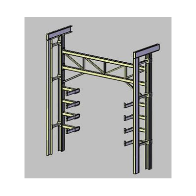 Estructura 3D para Almacenaje de Rodillos