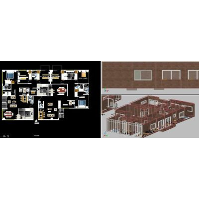Plano Completo de Muebles en 2D