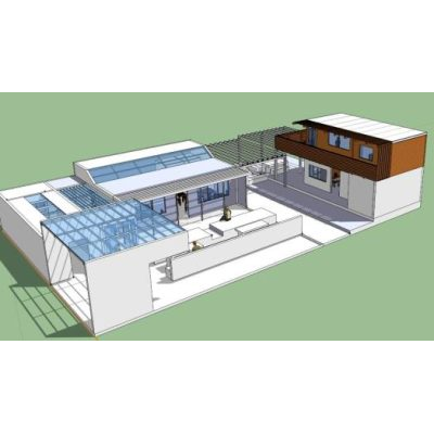 Comedor y vivienda 3d