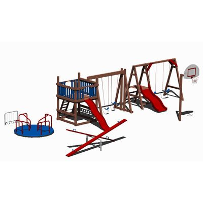 Juegos infantiles multiusos 3d
