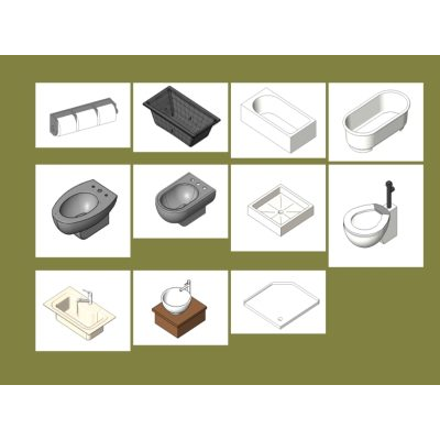 Familia revit artefactos sanitarios