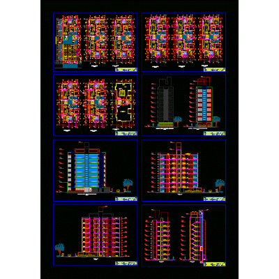 Edificio multifamiliar de 8 pisos