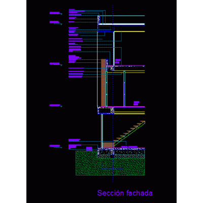 Corte fachada