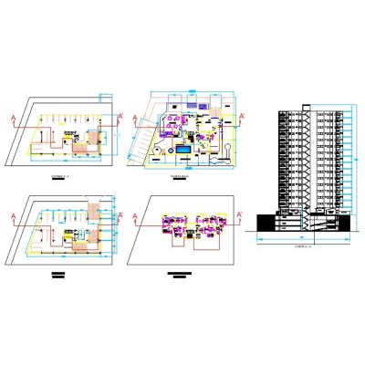 Edificio multifamiliar de 16 niveles.