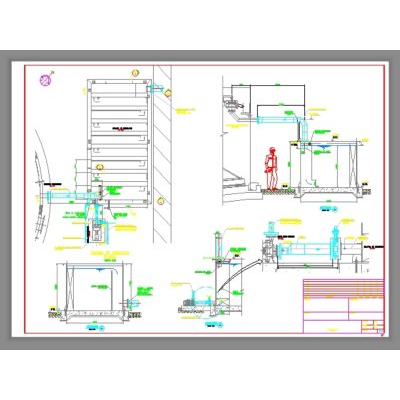 Plano camara de contacto planta de residuos industriales