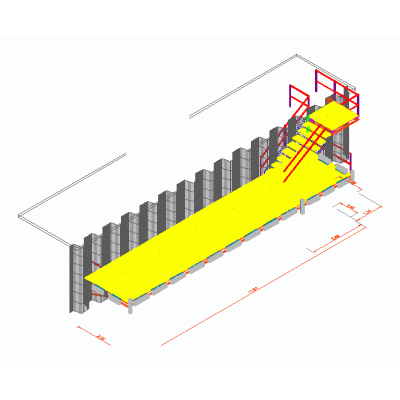 3d escalera de emergencia para embarcaciones menores para muelles.