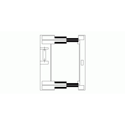 Ascensore Doppio Imbarco, Dim. 1700X2080mm