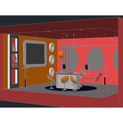 Espacio de Trabajo Moderno en 3D