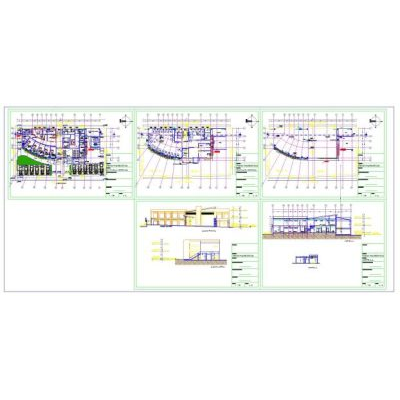 Dispensario medico de diferentes areas de la salud - autocad