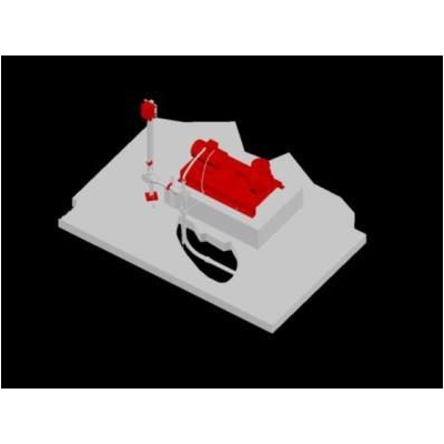 Estructura Modular para Soportar Paneles Solares 7 Afloramiento bomba 3d
