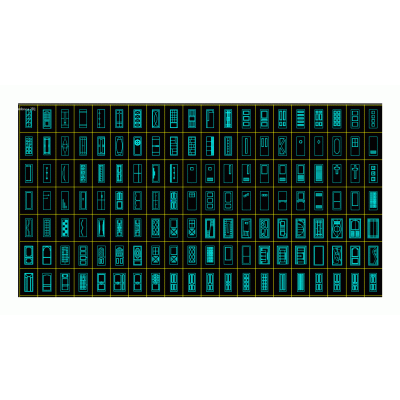 Coleccion de Disenos de Puertas en DWG