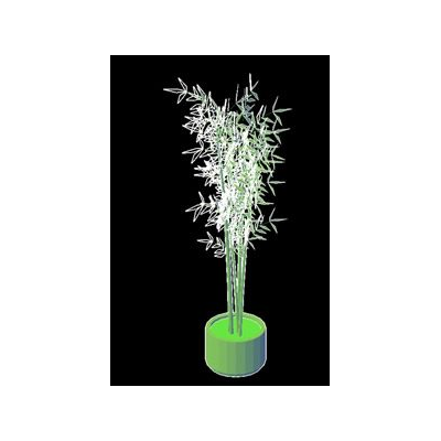 Maceta bamboo 3d